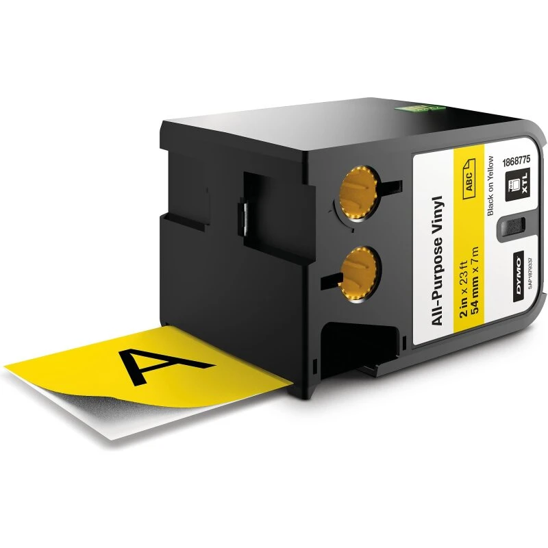 DYMO XTL 54 mm x 7 m vinyl tape blå/gul