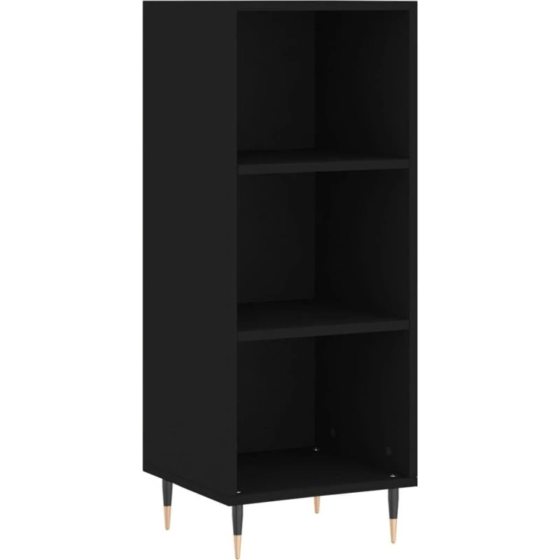 Skænk i konstrueret træ 34,5x32,5x90 cm – sort