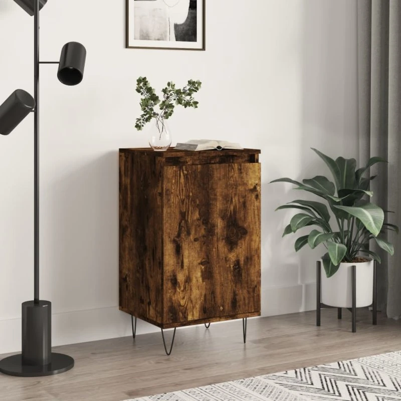 vidaXL skænk 40x35x70 cm i konstrueret træ, røget eg