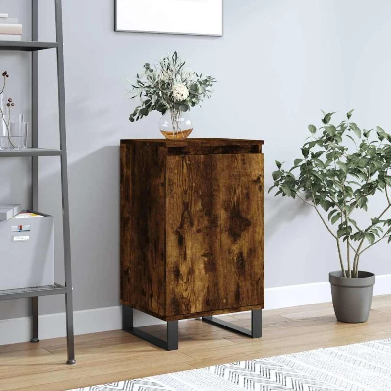 vidaXL skænk 40x35x70 cm konstrueret træ, røget egetræ