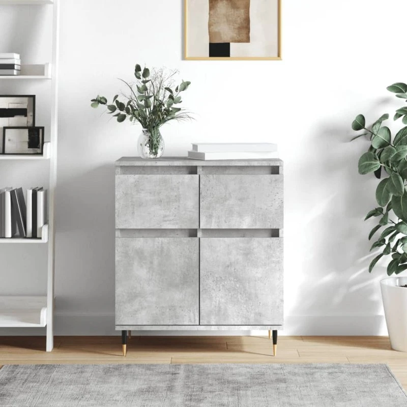 vidaXL skænk 60×35×70 cm i konstrueret træ – betongrå
