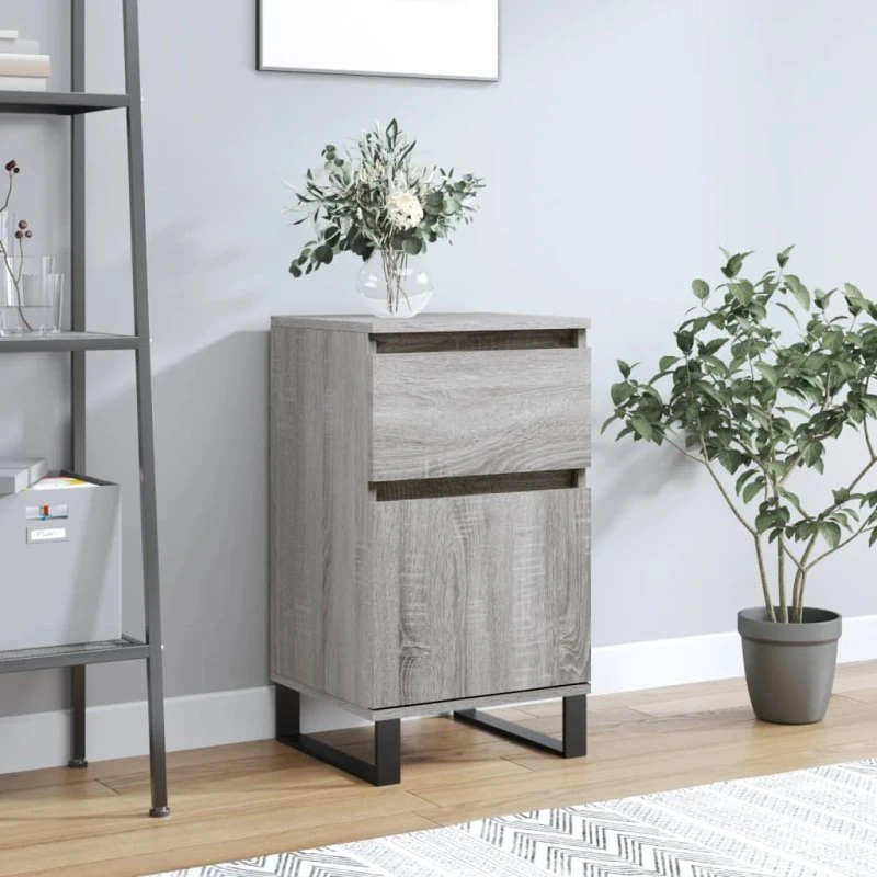 vidaXL skænk 40x35x70 cm i grå Sonoma-eg