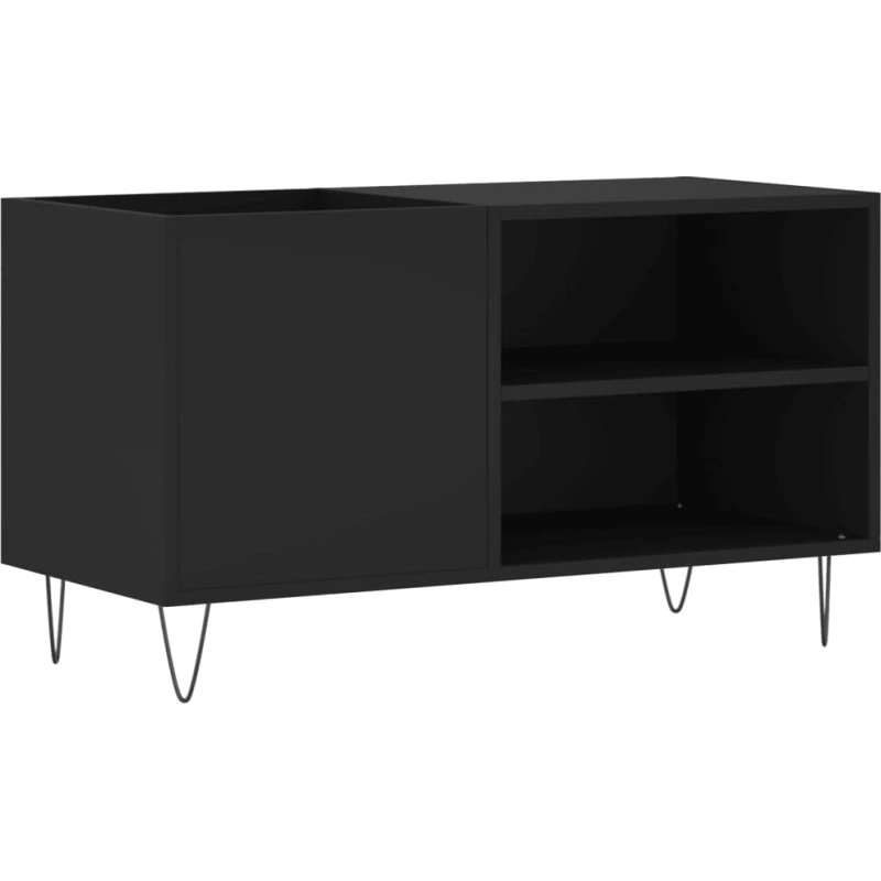 vidaXL vinylskab 85x38x48 cm sort