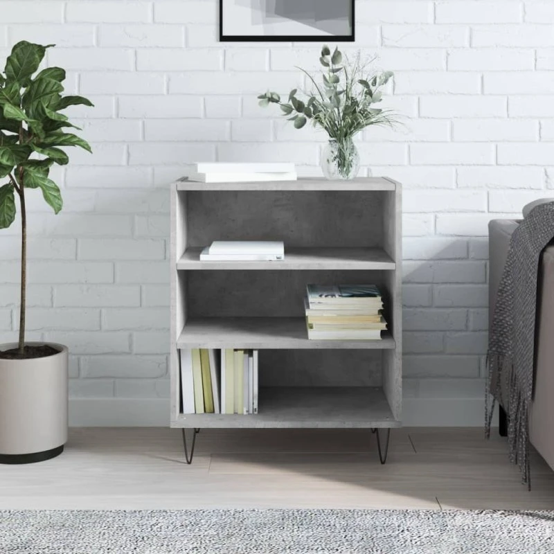 vidaXL skænk 57x35x70 cm konstrueret træ betongrå
