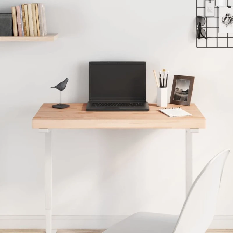 vidaXL bordplade 100x50x4 cm rektangulær massivt bøgetræ