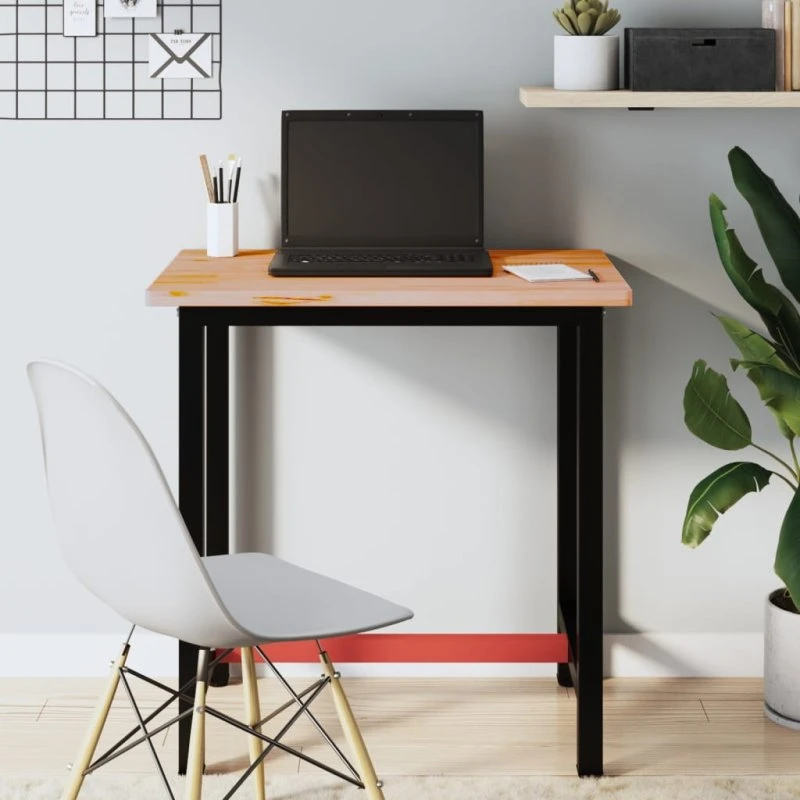 vidaXL skrivebordsplade 80x55x2,5 cm massivt bøgetræ