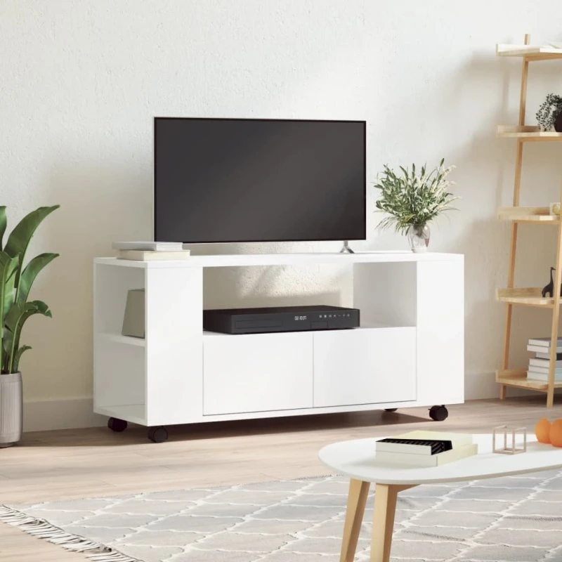 vidaXL TV-bord 102x34,5x43 cm hvid