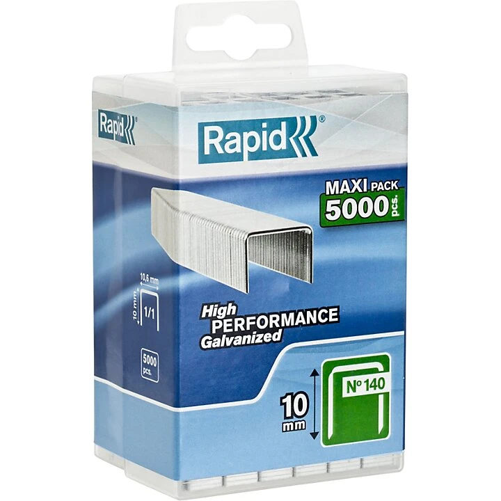 Rapid 140 Bredtrådshæfteklammer 10 mm, 5000 stk