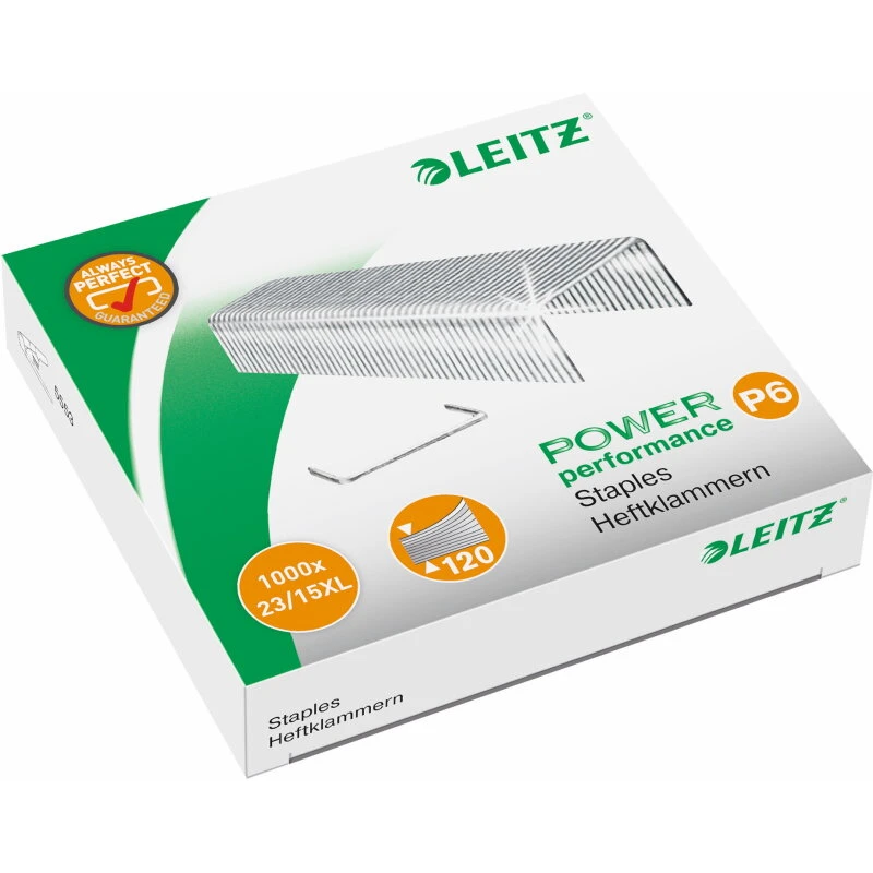Leitz hæfteklammer 23/15 XL, 1000 stk
