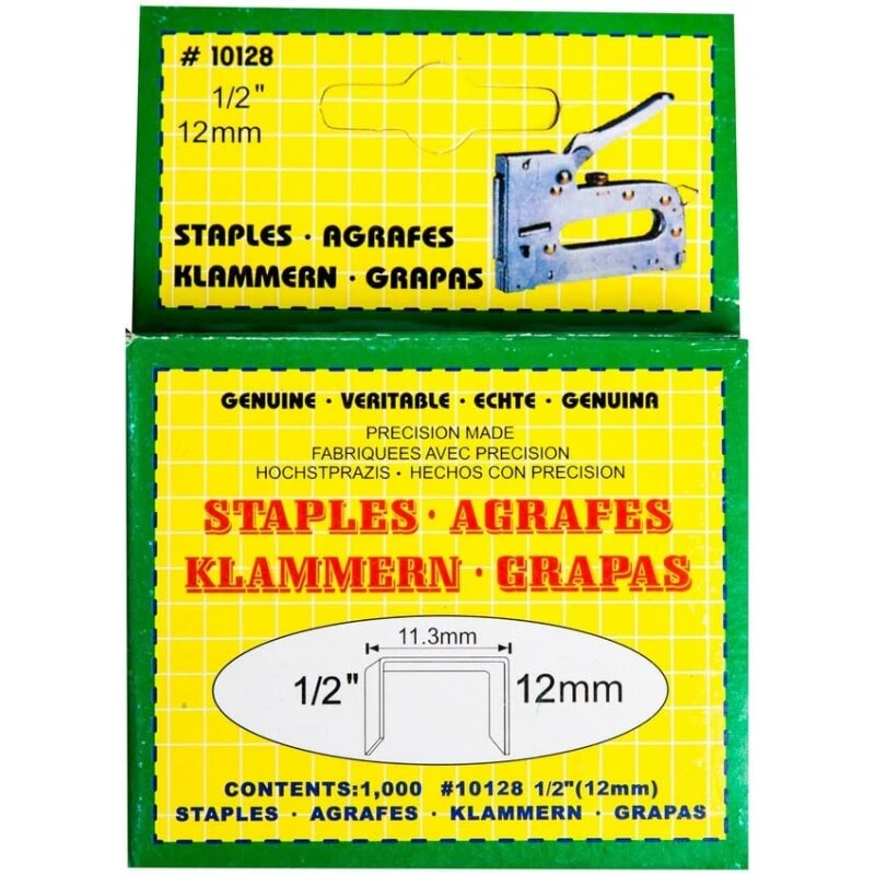 Universal polstringshæfteklammer 12 x 11,3 mm – 1000 stk.