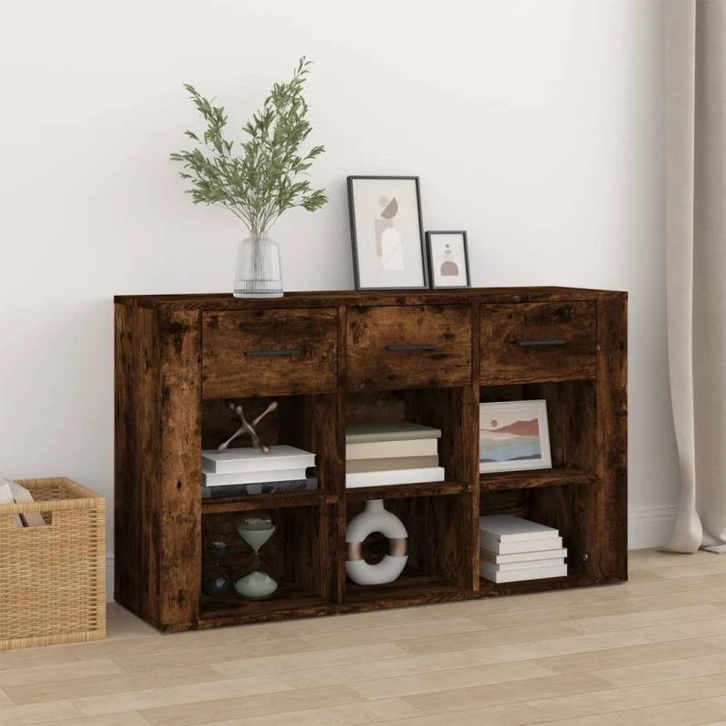 vidaXL skænk 100x30x59,5 cm i røget egetræsfarve