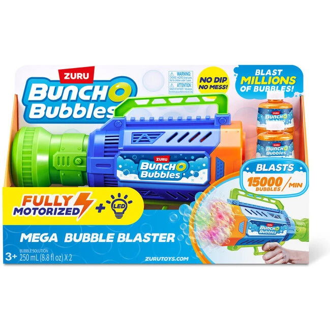 BUNCH O BUBBLES Mega Bubble Blaster – motoriseret boblepistol
