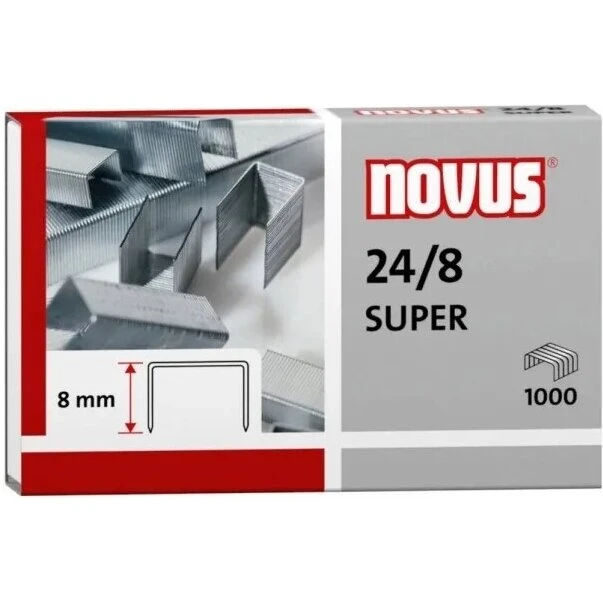 Novus re+new 24/8 Super hæfteklammer 1000 stk