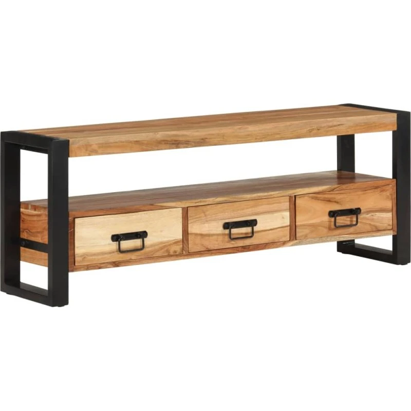 vidaXL TV-bord 120x30x45 cm – massivt akacietræ