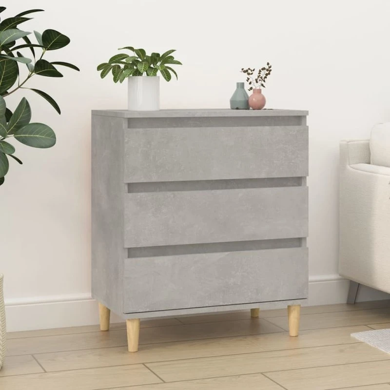 vidaXL skænk 60x35x70 cm konstrueret træ betongrå