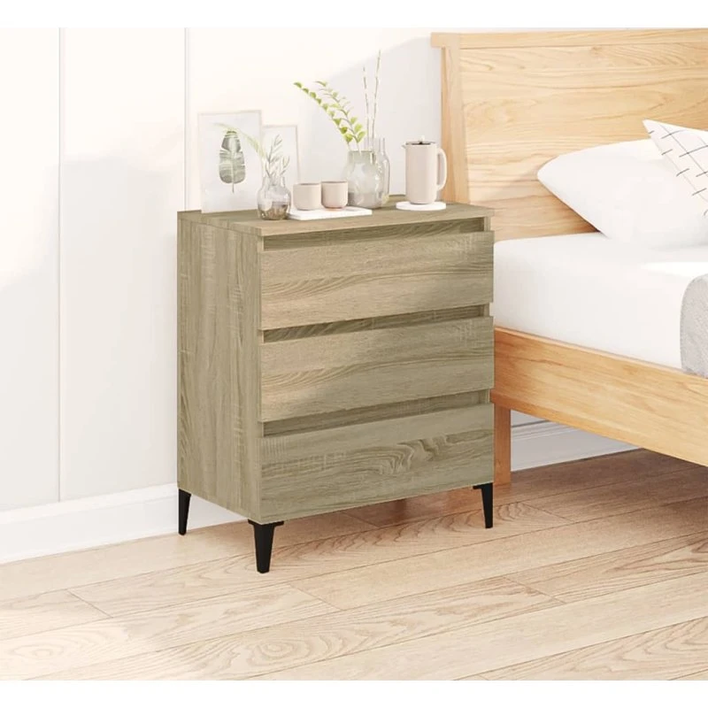 vidaXL skænk 60x35x70 cm i sonoma-eg