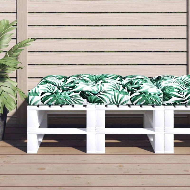 vidaXL pallehynde 120x80x12 cm stof grøn