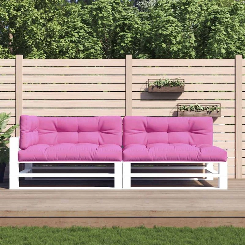 vidaXL pallehynder 5 stk. stof pink
