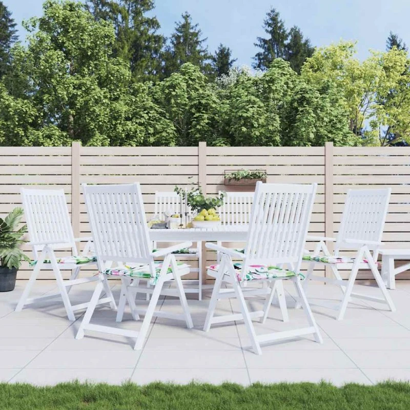 vidaXL hynder til havestol 6 stk. 40x40x4 cm stof flerfarvet