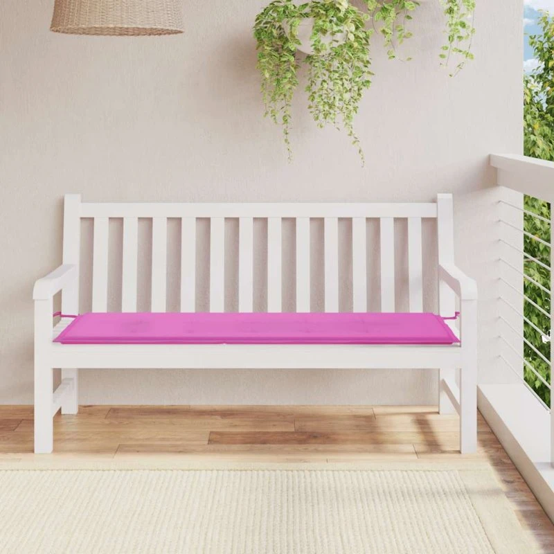 vidaXL hynde til havebænk 150x50x4 cm oxfordstof pink