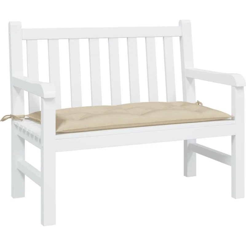 vidaXL hynde til havebænk 100x50x7 cm oxfordstof beige