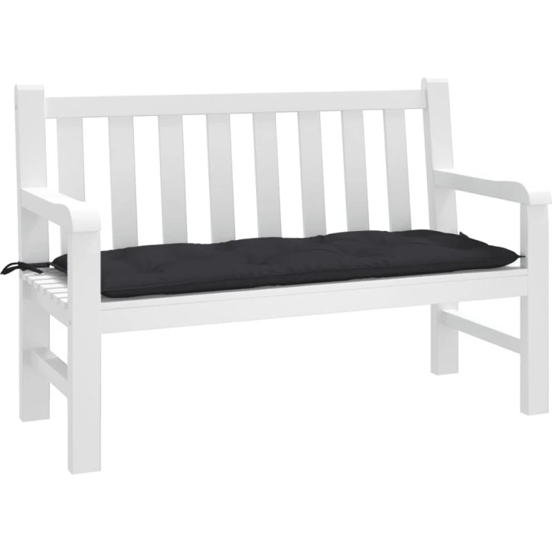 vidaXL hynde til havebænk 120x50x7 cm oxfordstof sort