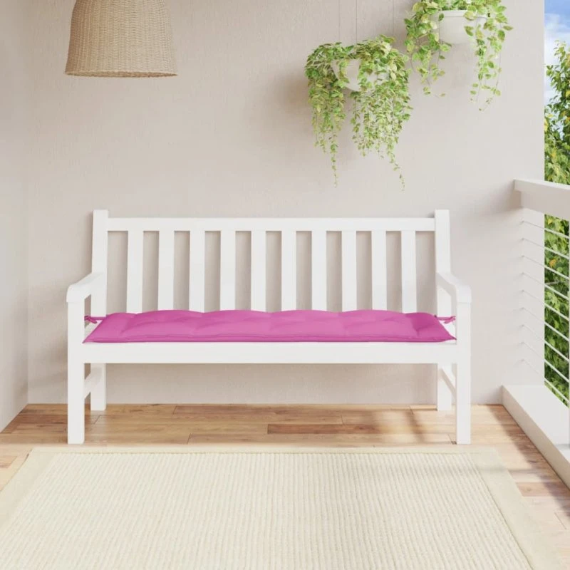 vidaXL hynde til havebænk 150x50x7 cm Oxfordstof pink
