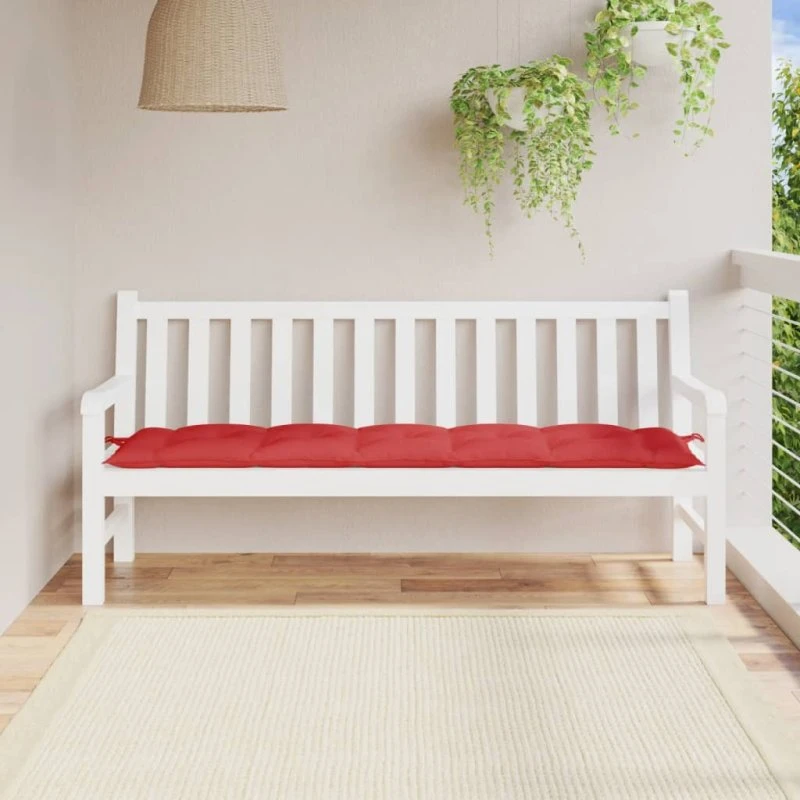 vidaXL hynde til havebænk 180x50x7 cm oxfordstof rød