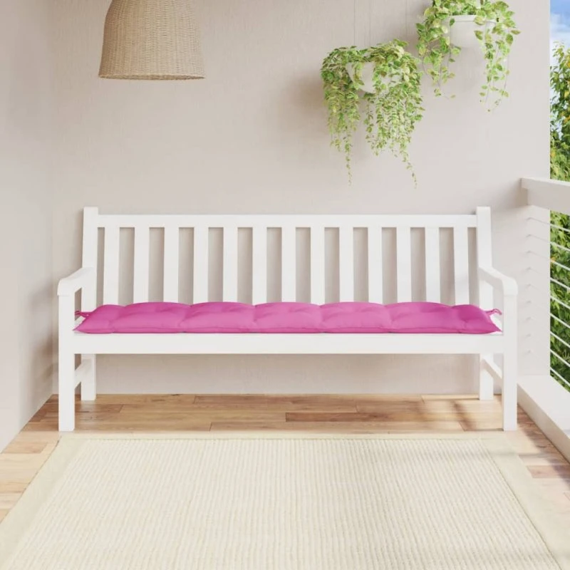 vidaXL hynde til havebænk 180x50x7 cm oxfordstof pink