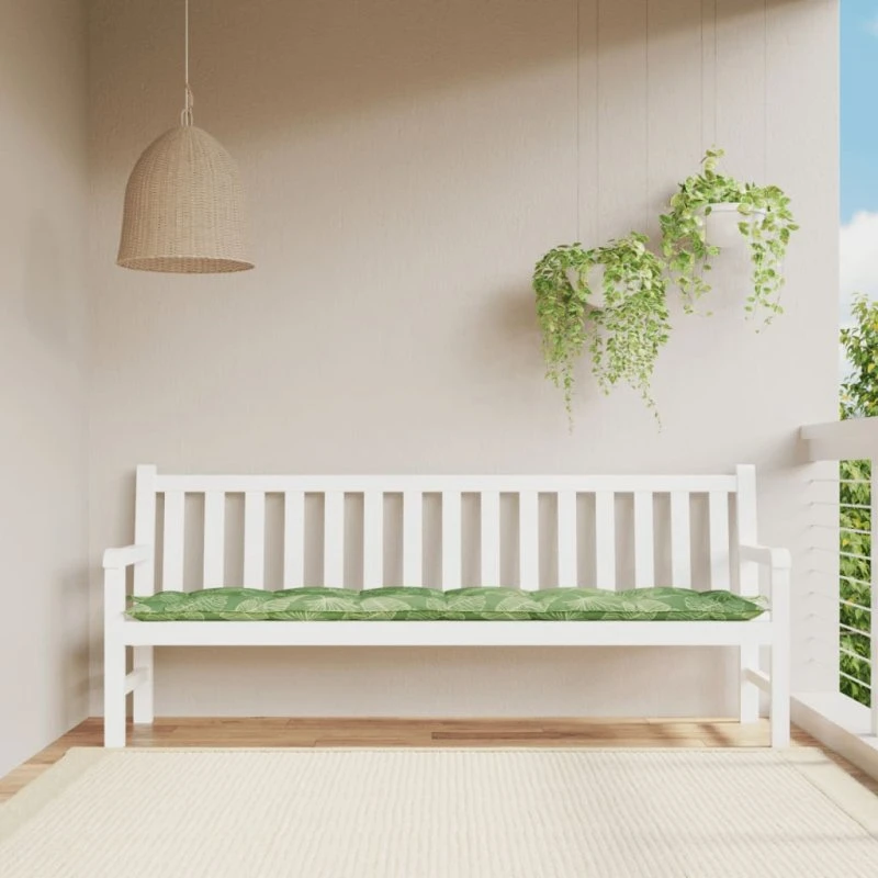 vidaXL hynde til havebænk 200x50x7 cm - bladmønster