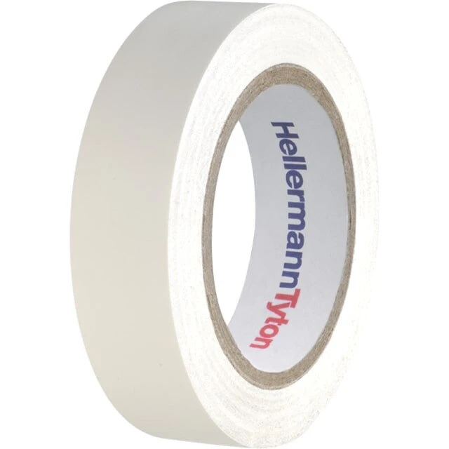 PVC-tape hvid 19 mm x 20 m – 10 ruller