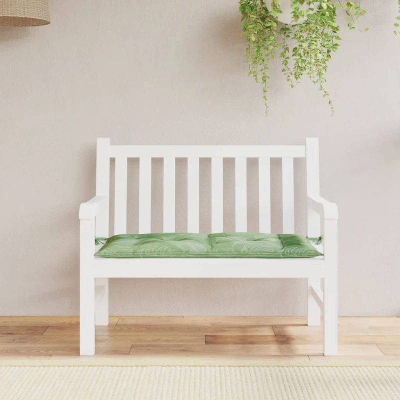 vidaXL hynde til havebænk 110x50x7 cm - bladmønster