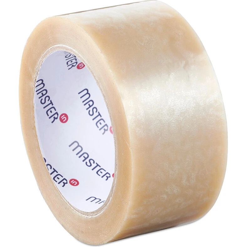 Master'In Transparent akryl pakketape 48 mm x 66 m, 6 stk (støjsvag)