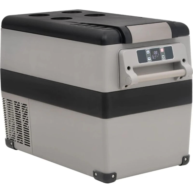 vidaXL køleboks 35 l PP/PE med håndtag, sort/grå