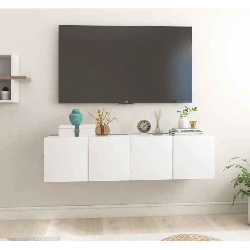 vidaXL væghængte TV-skabe 2 stk. 60x30x30 cm, hvid