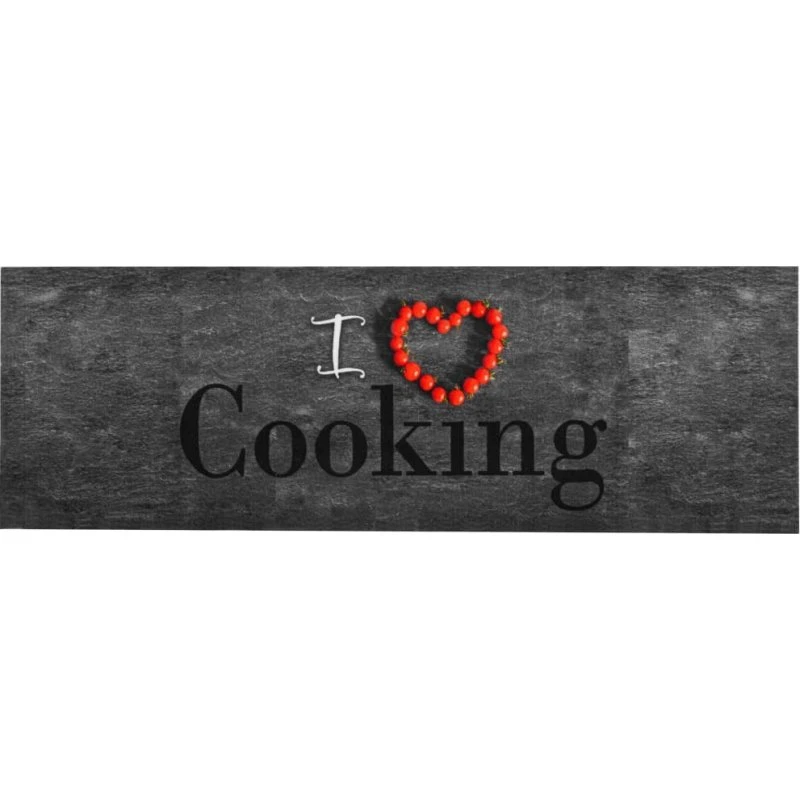 vidaXL vaskbar køkkenmåtte 60x300 cm - cooking-print