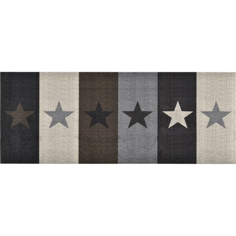 vidaXL køkkenmåtte 60x180 cm vaskbar stjernemønster