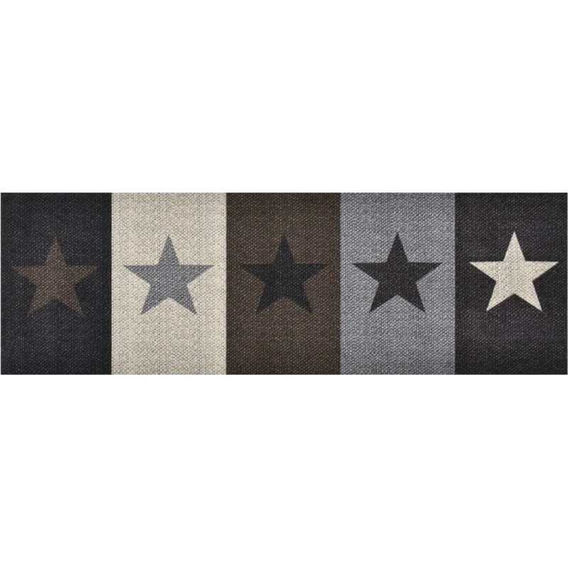 vidaXL vaskbar køkkenmåtte 60x300 cm stjernetryk