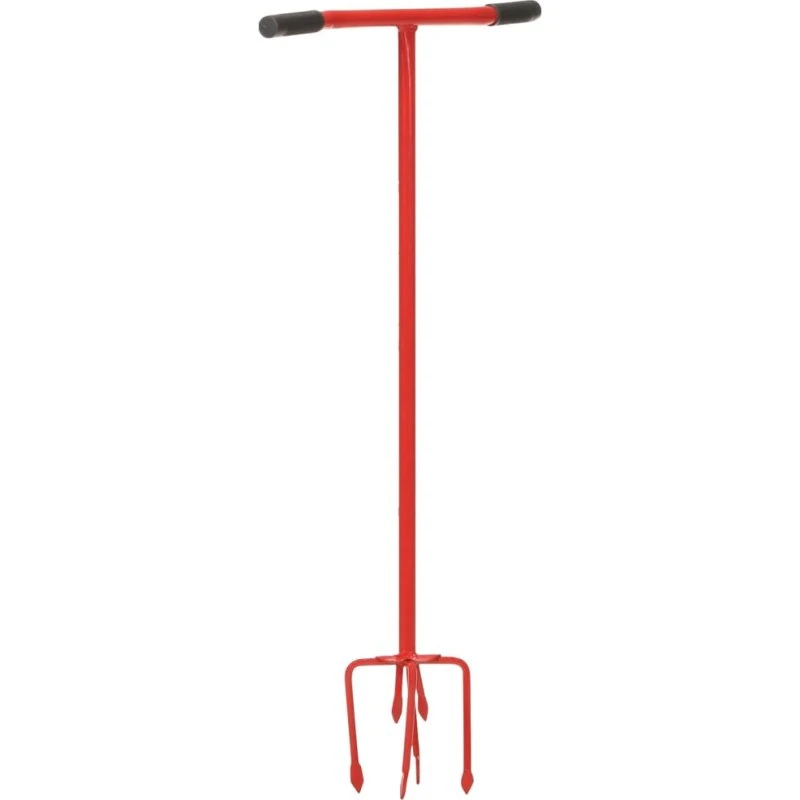 vidaXL kultivator til have, stål - rød