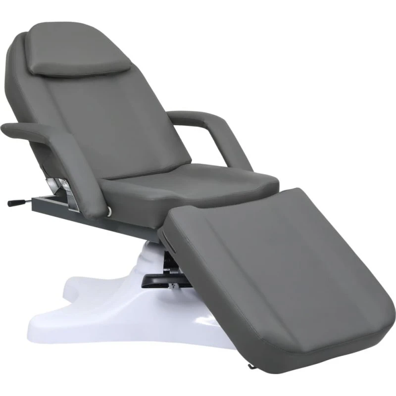 vidaXL massagebord 180x62x(86,5-118) cm grå