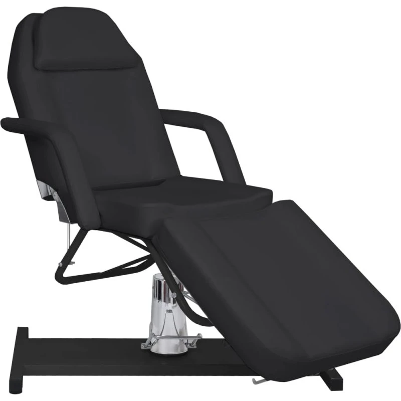 vidaXL massagebord 180x62 cm (højde 87–112) sort