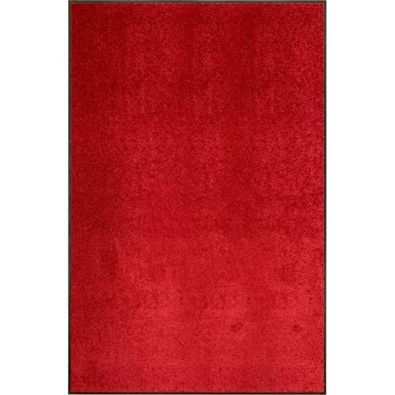 vidaXL vaskbar dørmåtte 120x180 cm – rød