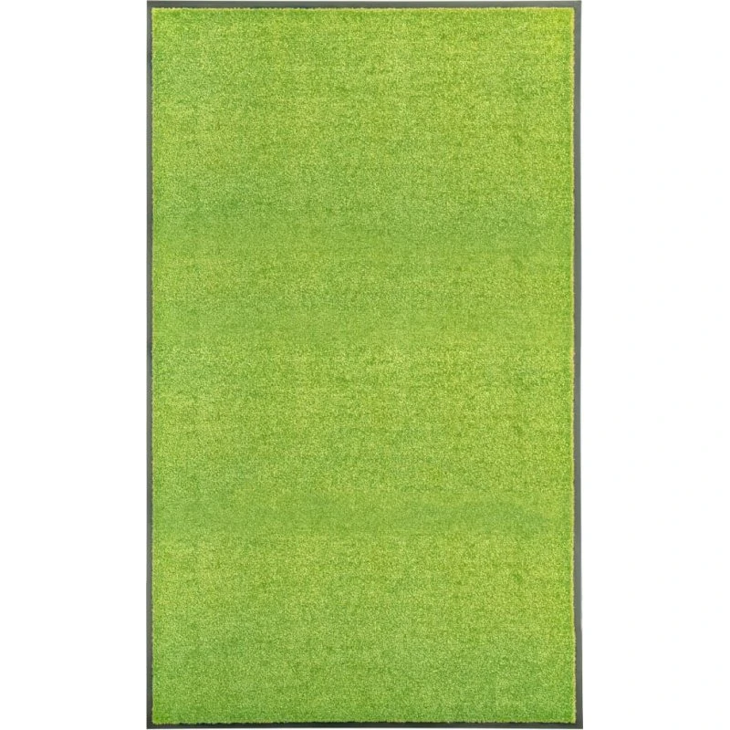 vidaXL vaskbar dørmåtte 90x150 cm, grøn