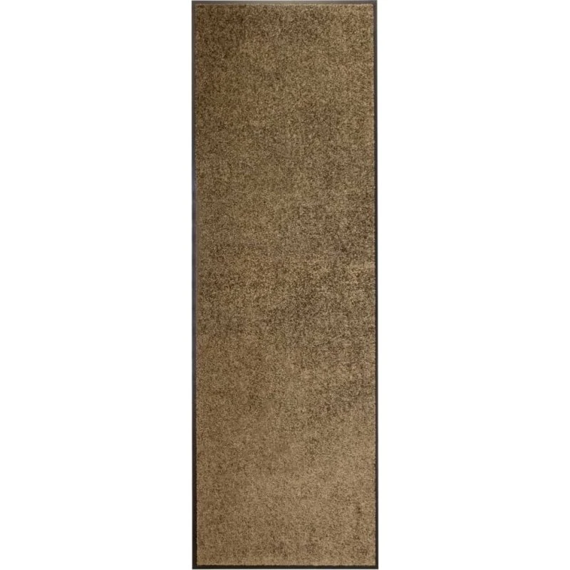 vidaXL vaskbar dørmåtte 60x180 cm, brun