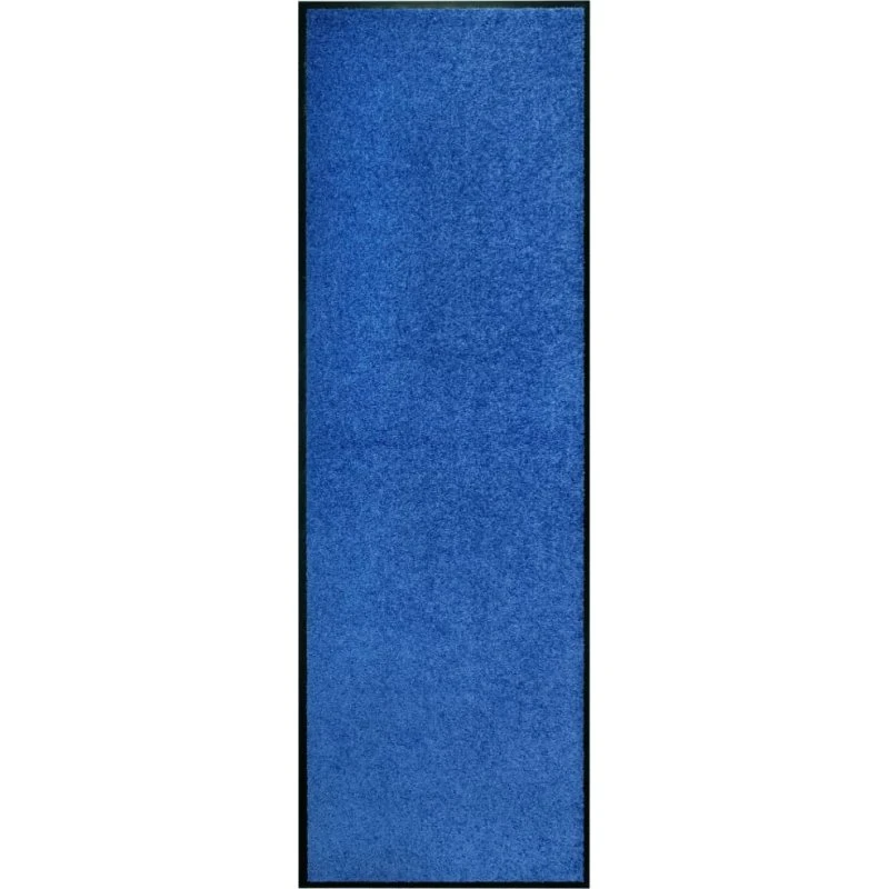 vidaXL vaskbar dørmåtte 60x180 cm blå