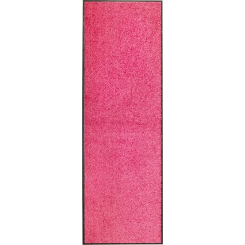 vidaXL vaskbar dørmåtte 60x180 cm lyserød