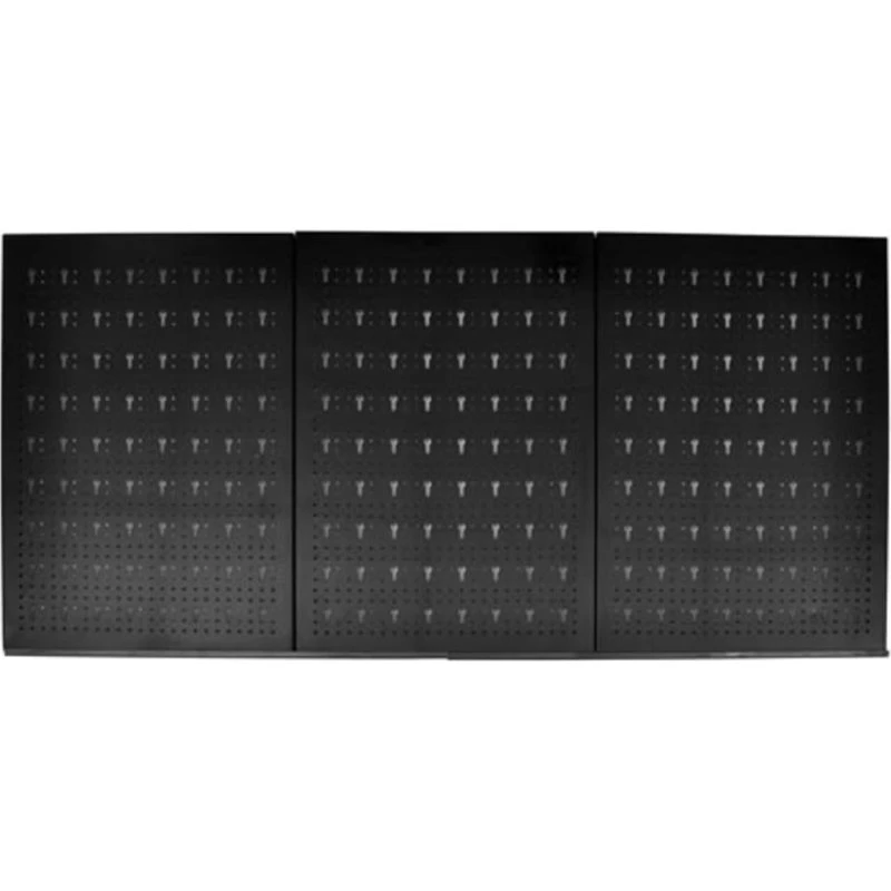 vidaXL værktøjstavle i metal 60x120 cm, 3 paneler, 18 kroge