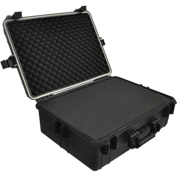 vidaXL hard-case transporttaske med skum 35 L, sort