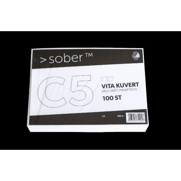 Mayer Konvolut Sober C5 Hvid 90 g Peel & Seal 100 stk