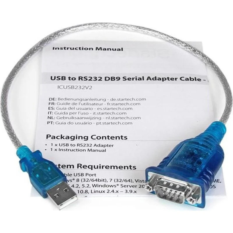 StarTech USB til RS232 kabeladapter ICUSB232V2 – grå 30 cm